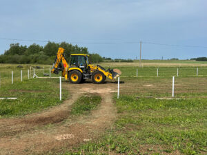 1. pinnase planeerimistööd, platside ehitus, pinnase tasandamine